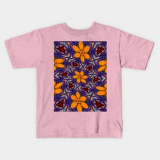 Glass Flower Pattern Kids T-Shirt